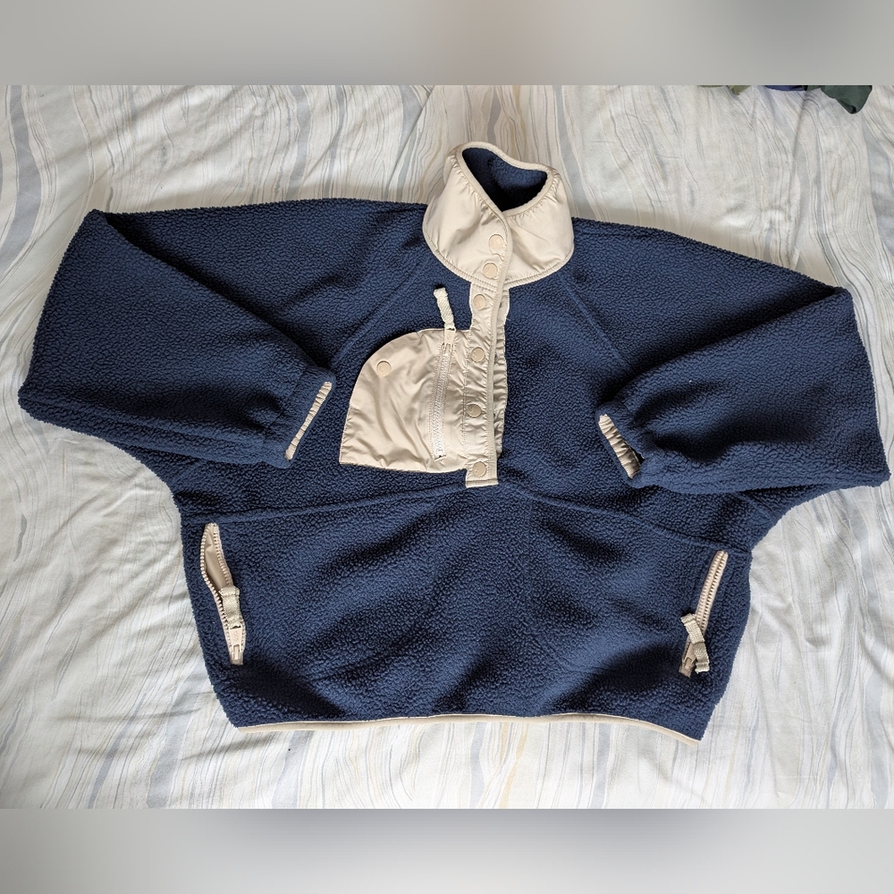 Free People hit the slopes colour block pullover